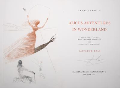 Salvador DALI - Les aventures d'Alice au pays des merveilles, 1969 - Gravure originale 2
