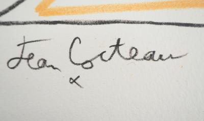Jean COCTEAU - Le baiser - Lithographie signée 2
