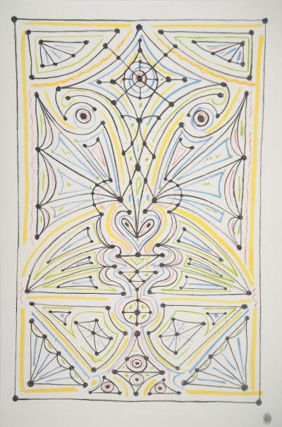Jean COCTEAU : Tête d'animal - Lithographie signée
