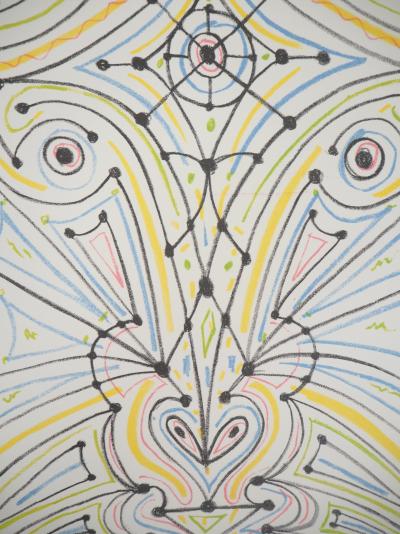 Jean COCTEAU : Tête d'animal - Lithographie signée 2