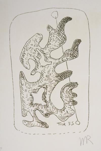 Man RAY : Personnage surréaliste, Dorothée, 1969 - Gravure originale signée au crayon 2