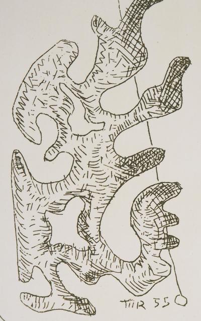 Man RAY : Personnage surréaliste, Dorothée, 1969 - Gravure originale signée au crayon 2