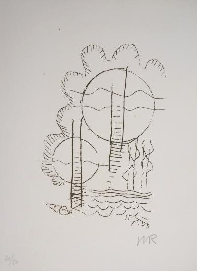 Man RAY : Fleurs oniriques, Hélène, 1969 - Gravure originale signée 2