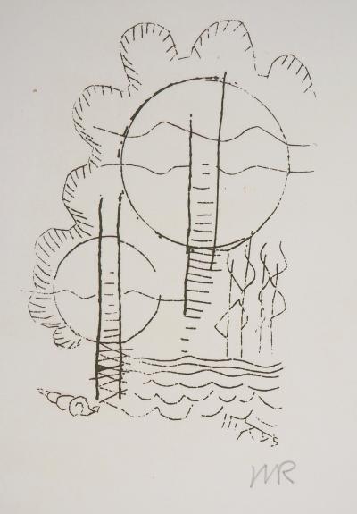 Man RAY : Fleurs oniriques, Hélène, 1969 - Gravure originale signée 2