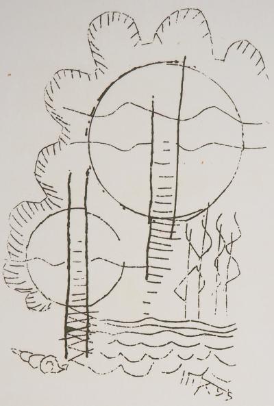Man RAY : Fleurs oniriques, Hélène, 1969 - Gravure originale signée 2