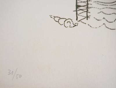 Man RAY : Fleurs oniriques, Hélène, 1969 - Gravure originale signée 2