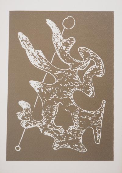 Man RAY : Figure onirique en vert, Marie, 1969 - Photolithographie originale 2