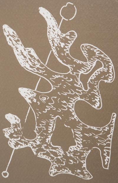 Man RAY : Figure onirique en vert, Marie, 1969 - Photolithographie originale 2