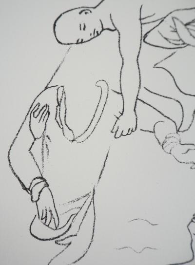 Jean COCTEAU - Saint Pierre marchant sur l’eau - Lithographie signée 2