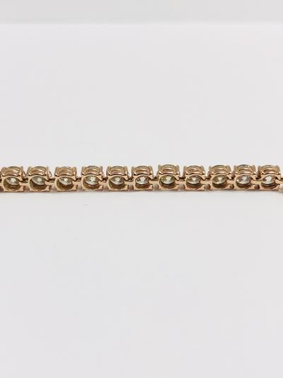 14ct rose gold diamond tennis bracelet 2