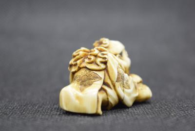 Japon - Netsuke en ivoire représentant Daikoku, début du XXème siècle 2