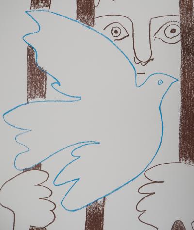 Pablo PICASSO : Liberté à la colombe (Amnistia), 1957 - Lithographie signée 2