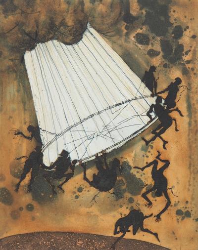 Lars BO : Le Miroir brisé, 1969 - Gravure originale signée au crayon 2