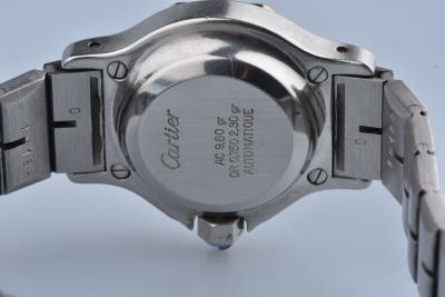 Montre Cartier Santos Octogonale en or jaune 18 carats et acier 2