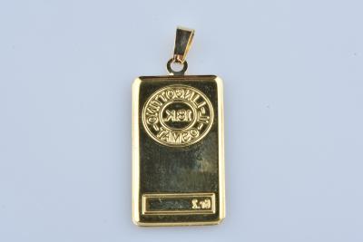 Pendentif Lingot d’or en or jaune 18 carats 2