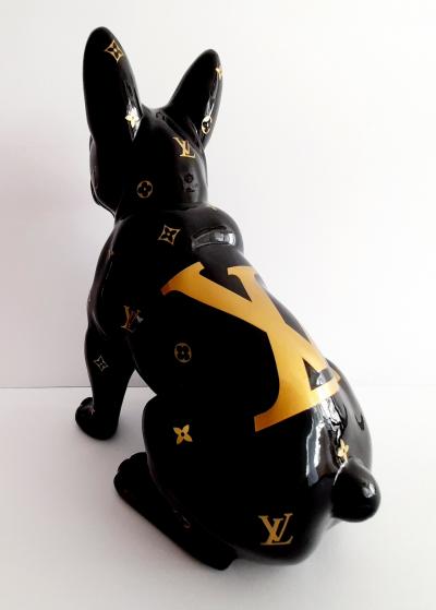 Patrick KONRAD - Louis VUITTON Black Bulldog  - Sculpture 2