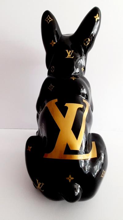Patrick KONRAD - Louis VUITTON Black Bulldog  - Sculpture 2
