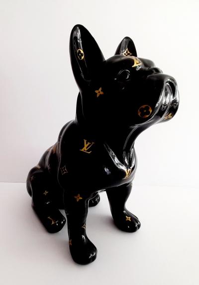 Patrick KONRAD - Louis VUITTON Black Bulldog  - Sculpture 2