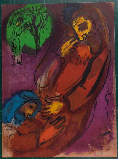 Marc CHAGALL - La Bible : David et Absalom, 1956 - Original lithograph 2