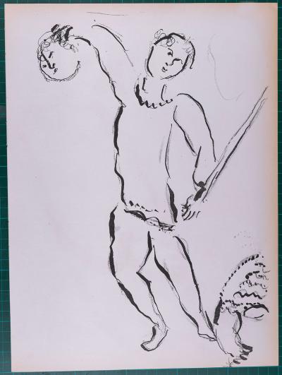 Marc CHAGALL - La Bible : David et Absalom, 1956 - Original lithograph 2