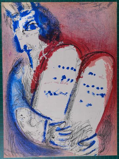 Marc CHAGALL - La Bible : Moïse, 1956 - Lithographie 2