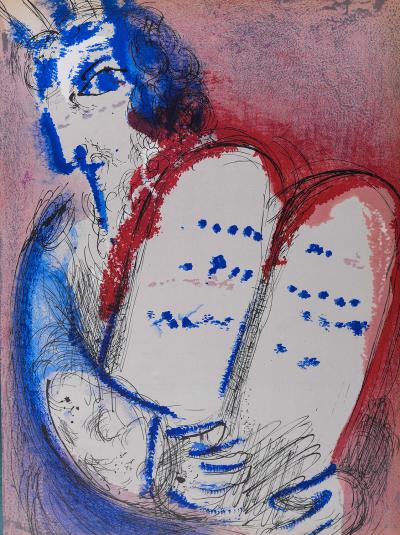 Marc CHAGALL - La Bible : Moïse, 1956 - Lithographie 2