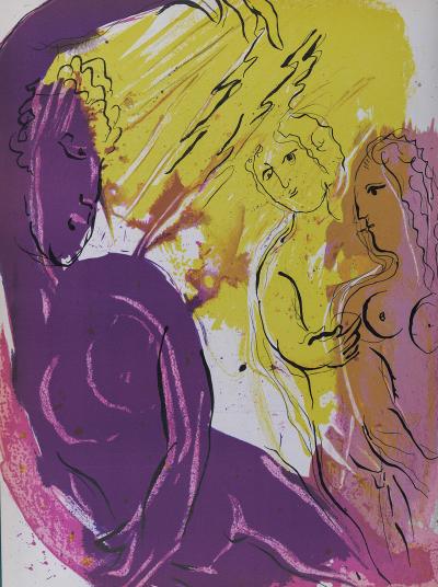 Marc CHAGALL - L’Ange du Paradis, 1956 - Original lithograph 2