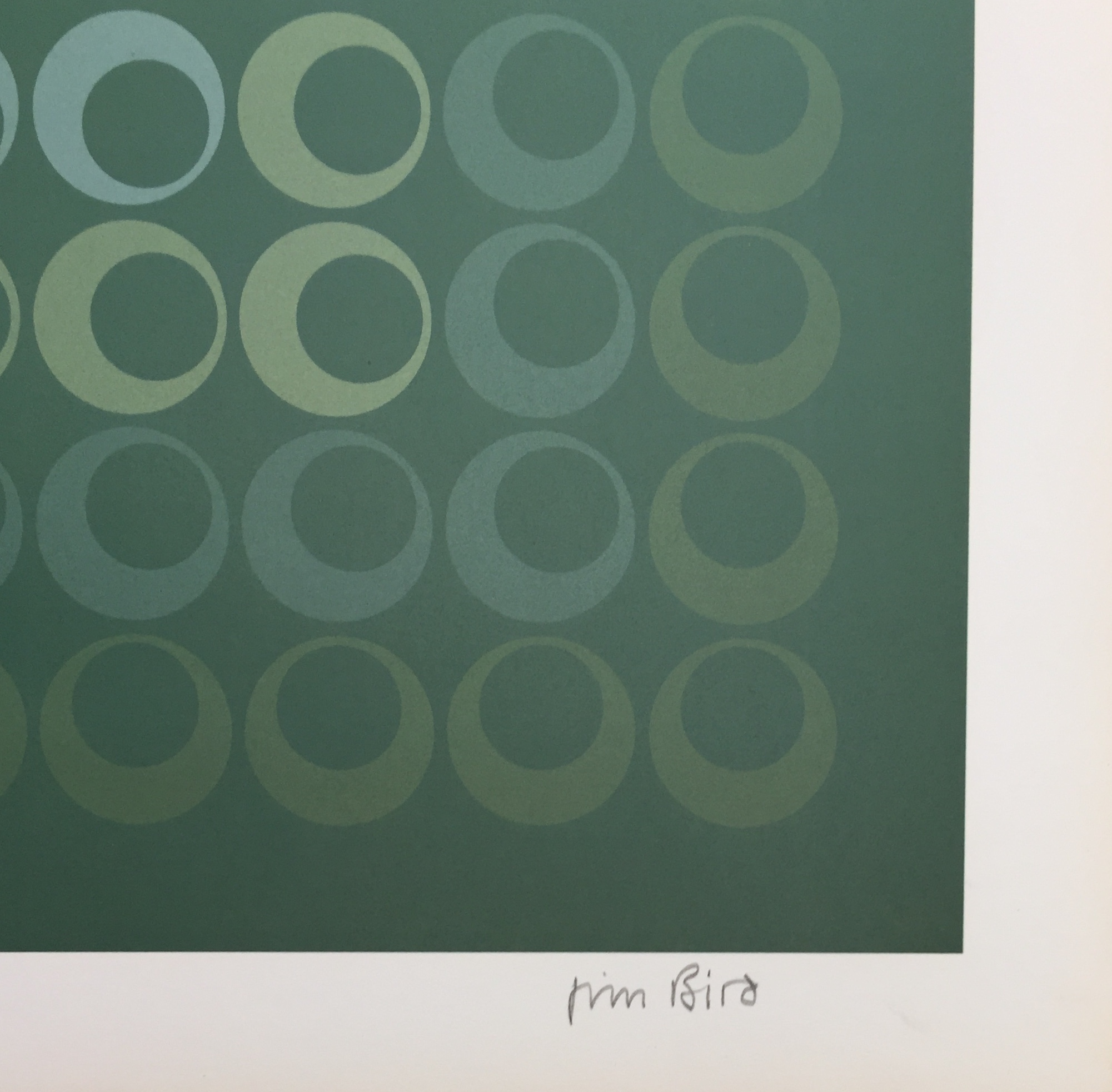Jim BIRD - Tribute to Vasarely 1972 - Photolithography - Contemporary ...
