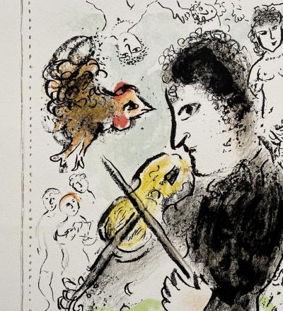 Marc CHAGALL - Violiniste au coq, 1982 - Originallithographie mit Bleistift signiert und nummeriert 2