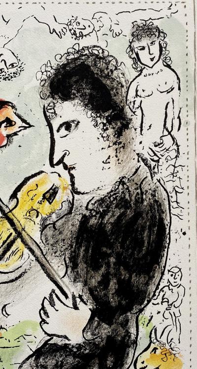 Marc CHAGALL - Violiniste au coq, 1982 - Originallithographie mit Bleistift signiert und nummeriert 2