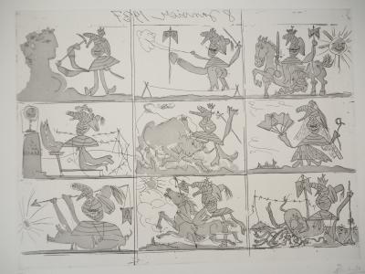 Pablo PICASSO - Sueno y Mentira de Franco - Ensemble de 2 gravures originales, signées 2