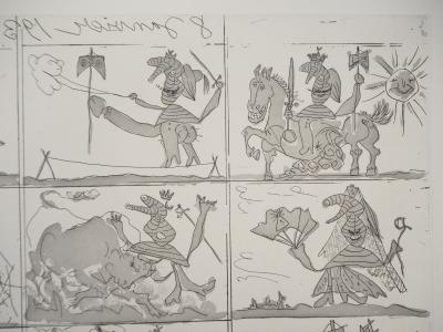 Pablo PICASSO - Sueno y Mentira de Franco - Ensemble de 2 gravures originales, signées 2