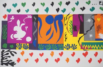 Henri Matisse (d’après) - Elle vit apparaître le matin, c. 1950 - Lithographie en couleurs Signée 2