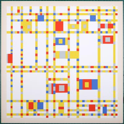 Piet MONDRIAN - Broadway Boogie Woogie, 1967 - Screenprint 2