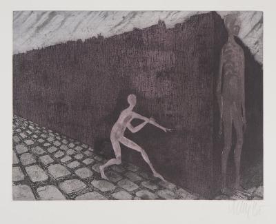Lars BO : Jeu onirique, 1975 - Gravure originale signée au crayon 2