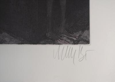Lars BO : Jeu onirique, 1975 - Gravure originale signée au crayon 2