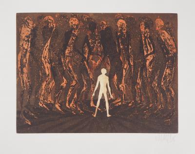 Lars BO : Echec et mat, 1975 - Gravure originale signée au crayon 2