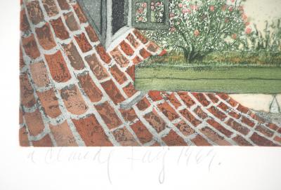 Lars BO : La Lecture du jour, 1969 - Gravure originale signée au crayon 2
