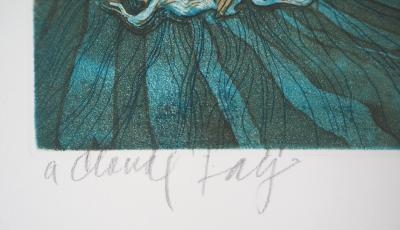 Lars BO : La Petite fille et la sage dame, 1969 - Gravure originale signée au crayon 2