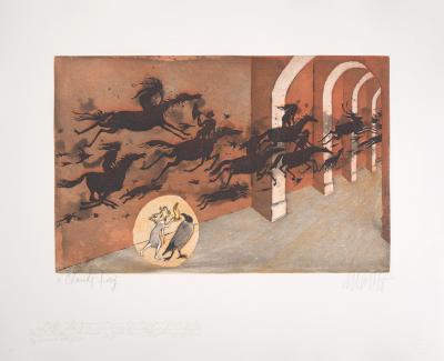 Lars BO : L’Ombre du rêve surréaliste, 1969 - Gravure originale signée au crayon 2