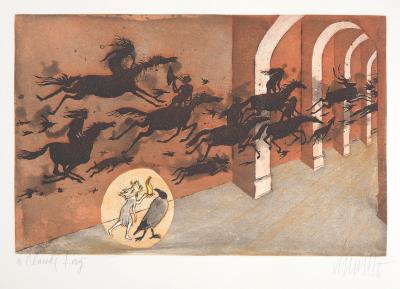 Lars BO : L’Ombre du rêve surréaliste, 1969 - Gravure originale signée au crayon 2