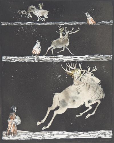 Lars BO : L’Adieu, 1969 - Gravure originale signée au crayon 2