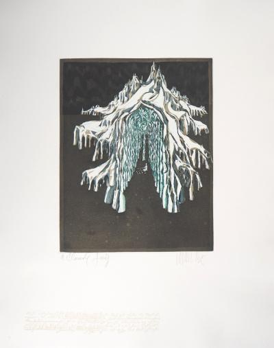 Lars BO : Le Palais de la reine des neiges, 1969 - Gravure originale signée au crayon 2
