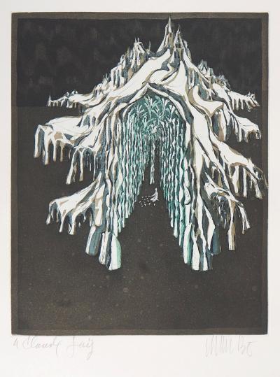 Lars BO : Le Palais de la reine des neiges, 1969 - Gravure originale signée au crayon 2