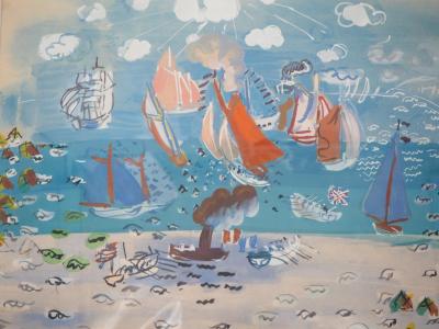 Raoul DUFY : Festival Maritime - Lithographie Signée 2