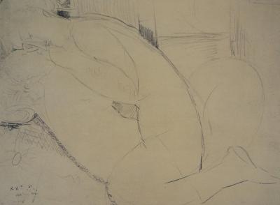 Amedeo MODIGLIANI (d’après) : Le couple - Lithographie signée 2