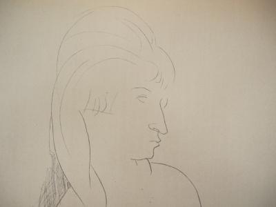 Amedeo MODIGLIANI (d’après) : Femme en cheveux - Lithographie 2