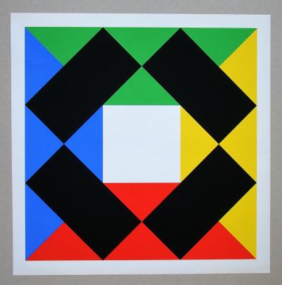 Max BILL - Composition avec centre blanc, 1972 - Sérigraphie originale 2