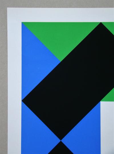 Max BILL - Composition avec un centre blanc, 1972 - Sérigraphie originale 2