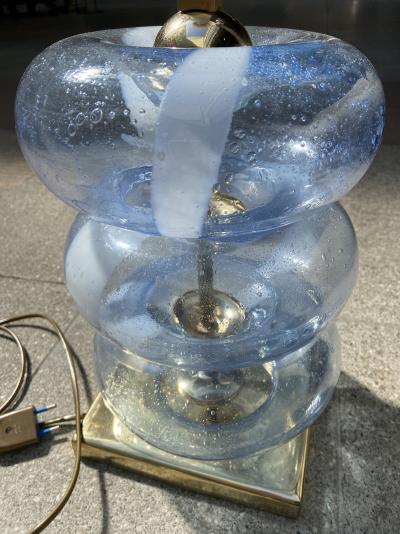 Paire de lampes en verre de Murano, circa 1980 2